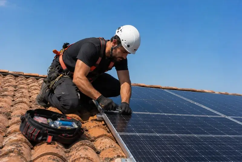 Maintenance et monitoring de panneaux solaires au Gua